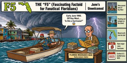 Early Season Florida Hurricane Alma 