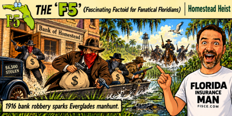 The Bank of Homestead was robbed by the "Rice Gang" 