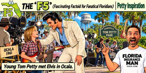 Young Tom Petty Meets Elvis in Ocala
